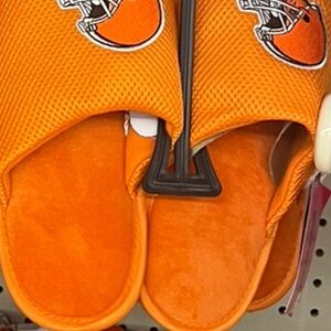 Orange  Brown Sports Team Slippers
